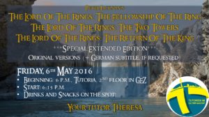 [:de]The Lord of the Rings 1-3 Special Extended Edition[:] @ Tutoria (2. Stock im GEZ) | München | Bayern | Deutschland