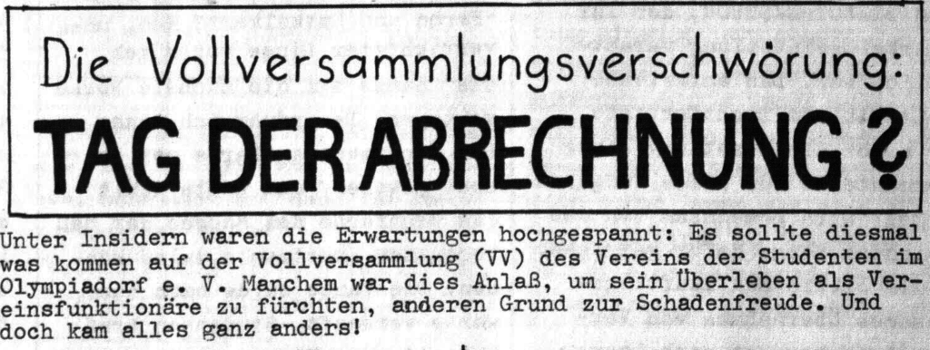 Rülps: die erste Dorfzeitung im Olydorf aus 1977